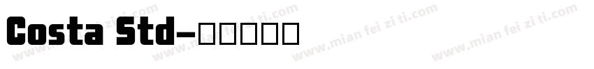 Costa Std字体转换